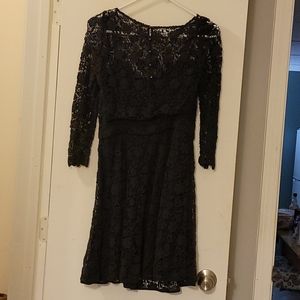 Juicy Couture size 8 black lace dress
